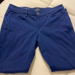 Ladies LOFT curvy skinny ankle pants